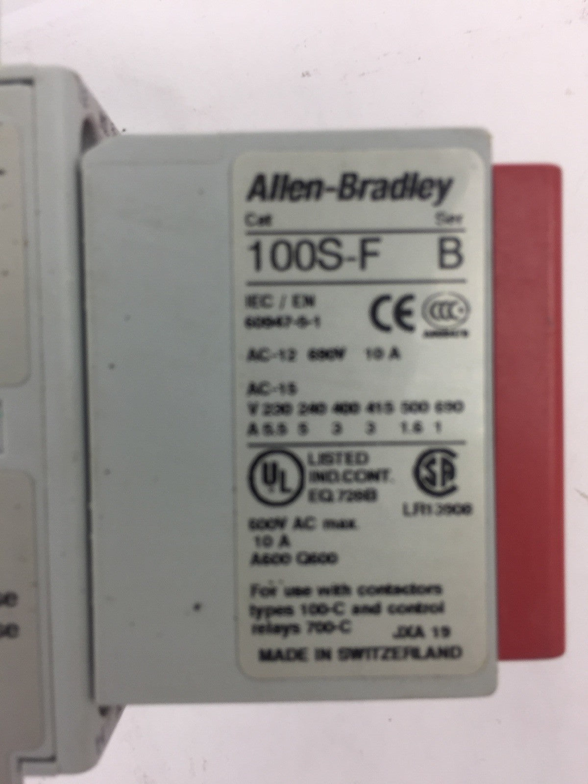 ALLEN BRADLEY 700S-CF530ZJC (700-CF310Z, 100S-F) SAFETY CONTROL RELAY