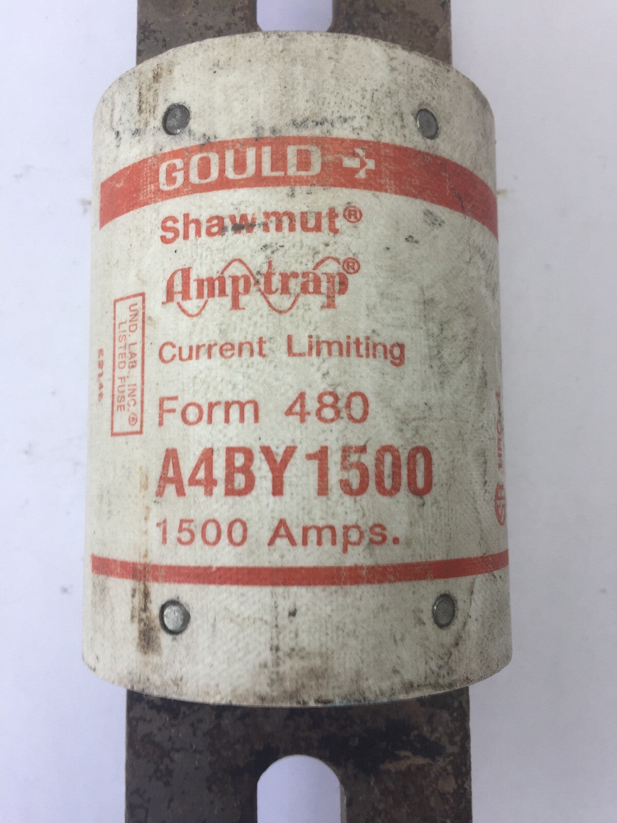 GOULD SHAWMUT A4BY1500 AMP-TRAP CURRENT LIMITING FUSE 1500 AMP 600VAC CLASS L