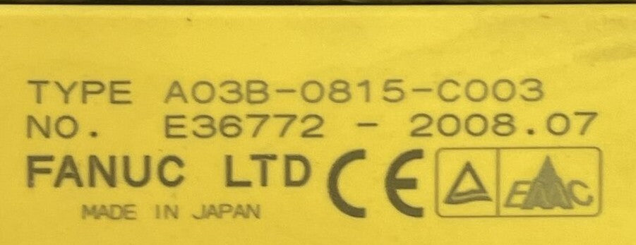 FANUC A03B-0815-C003 SERVO AMPLIFIER MODULE WAGO IM-MRH50-FN2