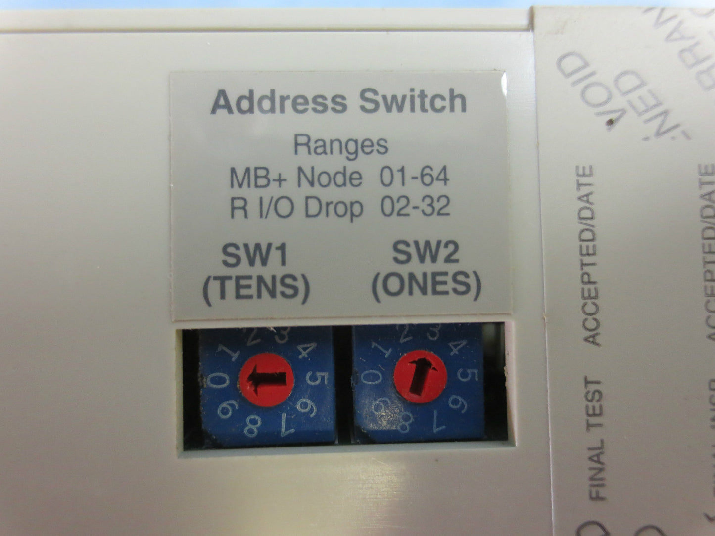 MODICON SCHNEIDER AUTOMATION 140 CRA 932 00 REMOTE I/O DROP MODULE 2 CH