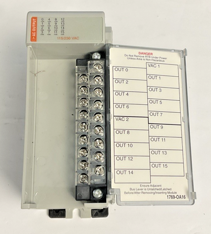 ALLEN BRADLEY 1769-OA16 OUTPUT MODULE SER.A 24VDC  265VAC