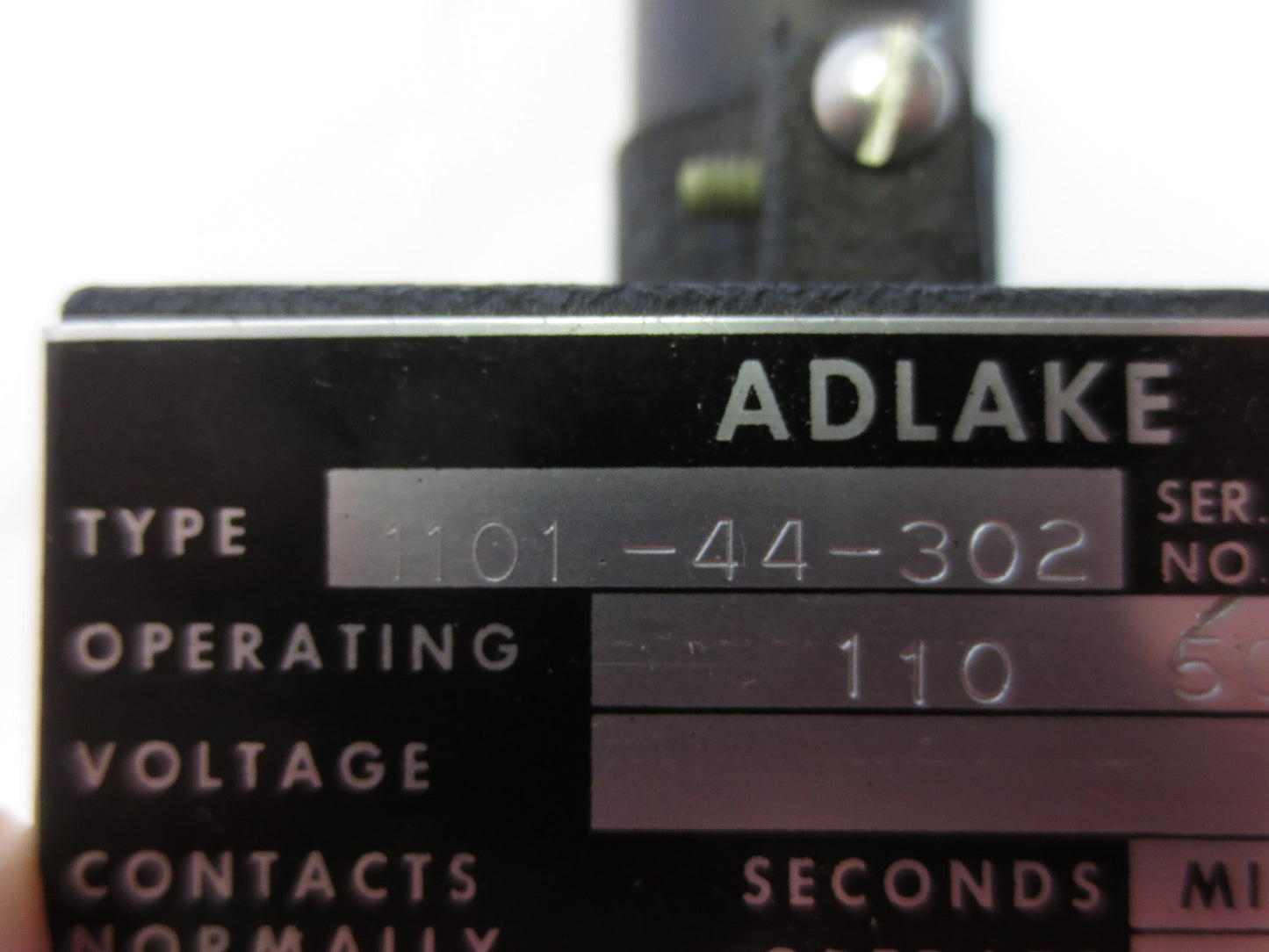 ADAMS & WESTLAKE 1101-44-302 MERCURY CONTACTOR - 110/60 NO 0-30 NEW SURPLUS