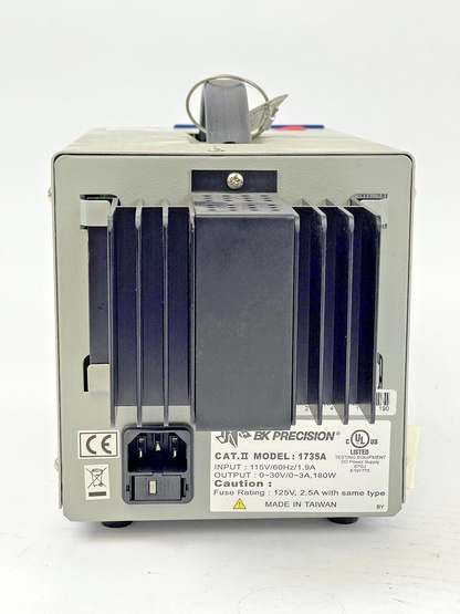 BK PRECISION 1735A Single Output DC Power Supply: 0 to 30V, 0 to 3 A, 120/24V AC