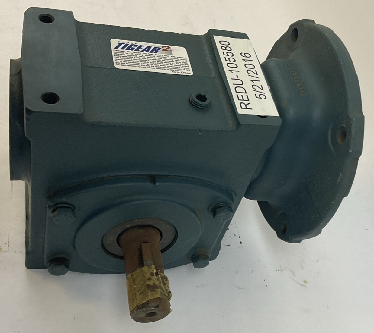 DODGE 20Q10R14 *NO HARDWARE* GEAR REDUCER 10:1 1750RPM 2.25HP *HAS SHELF WEAR*
