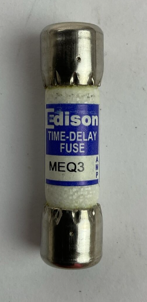 EDISON MEQ3 TIME-DELAY FUSE 500VAC 3AMP (LOT OF 6)