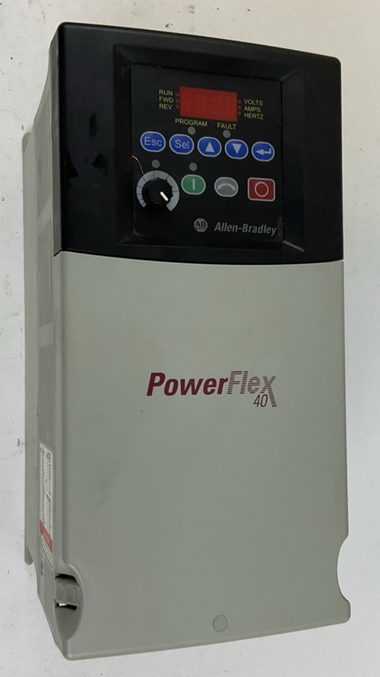 ALLEN BRADLEY 22B-D012N104 POWERFLEX 40 AC DRIVE SER.A 14.2A 7.5HP