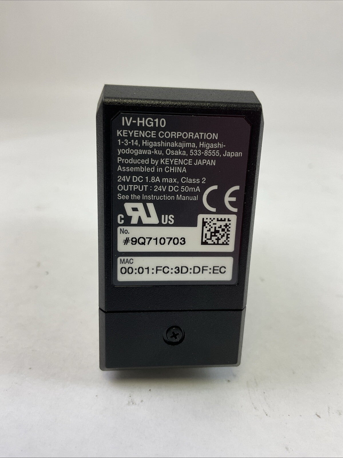 KEYENCE IV-HG10 SENSOR AMPLIFIER 24VDC