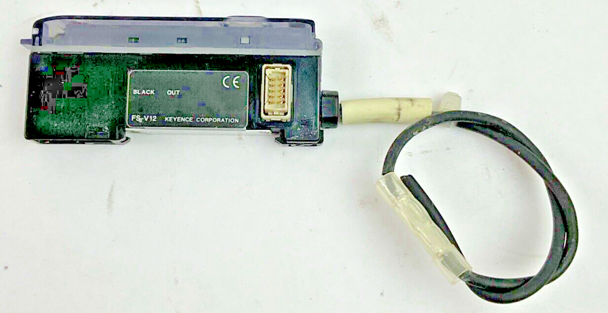 KEYENCE FS-V12 FIBER OPTIC PHOTOELECTRIC SENSOR 24V 20MA ***LOTOF3***