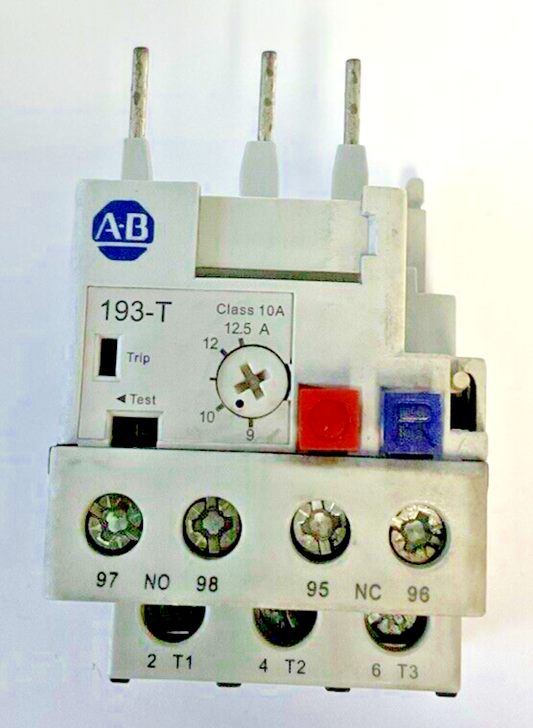 ALLEN BRADLEY 193-T1AC12 OVERLOAD RELAY SER.A 9-12.5A