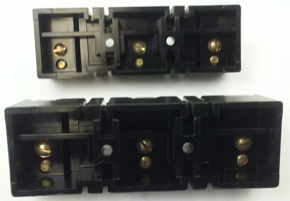ALLEN BRADLEY 1491-N333 FUSE BLOCK,61-100A, 250- 600V, 3P, W/ X-410710, X-400656