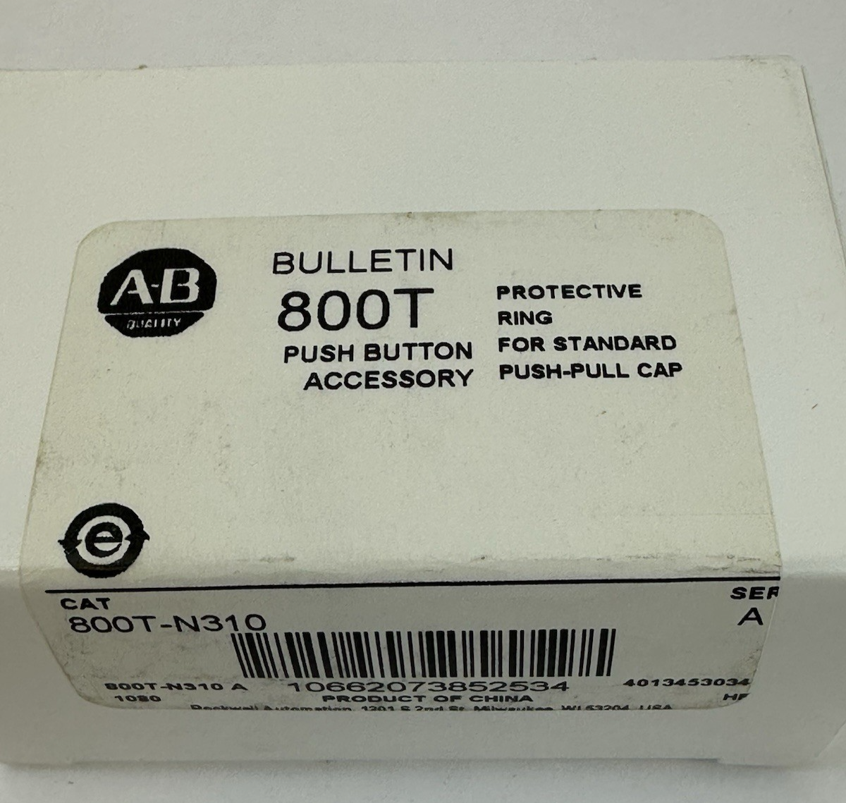 ALLEN BRADLEY 800T-N310 /SERIES A BULLETIN PUSH BUTTON PROTECTIVE RING LOT OF 3