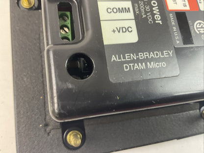ALLEN BRADLEY 2707-M485P3 SER C REV B DTAM MICRO OPERATOR INTERFACE 18-30VDC