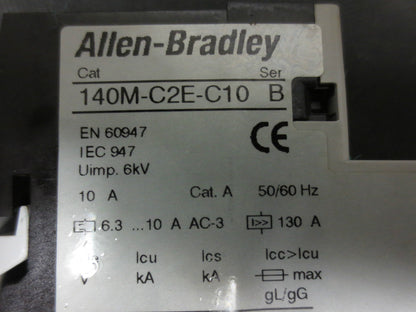 ALLEN-BRADLEY 190S-ANDJ2-CC10C / 140M-C2E-C10 / 100-C09Z*10 STARTER CONTACTOR