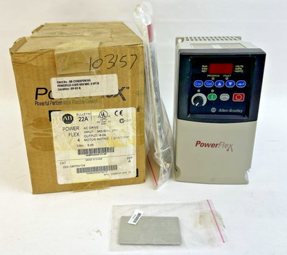 ALLEN-BRADLEY 22A-D6P0N104 POWERFLEX 4 AC DRIVE SER A FRN 3.05 3PH 342-528V