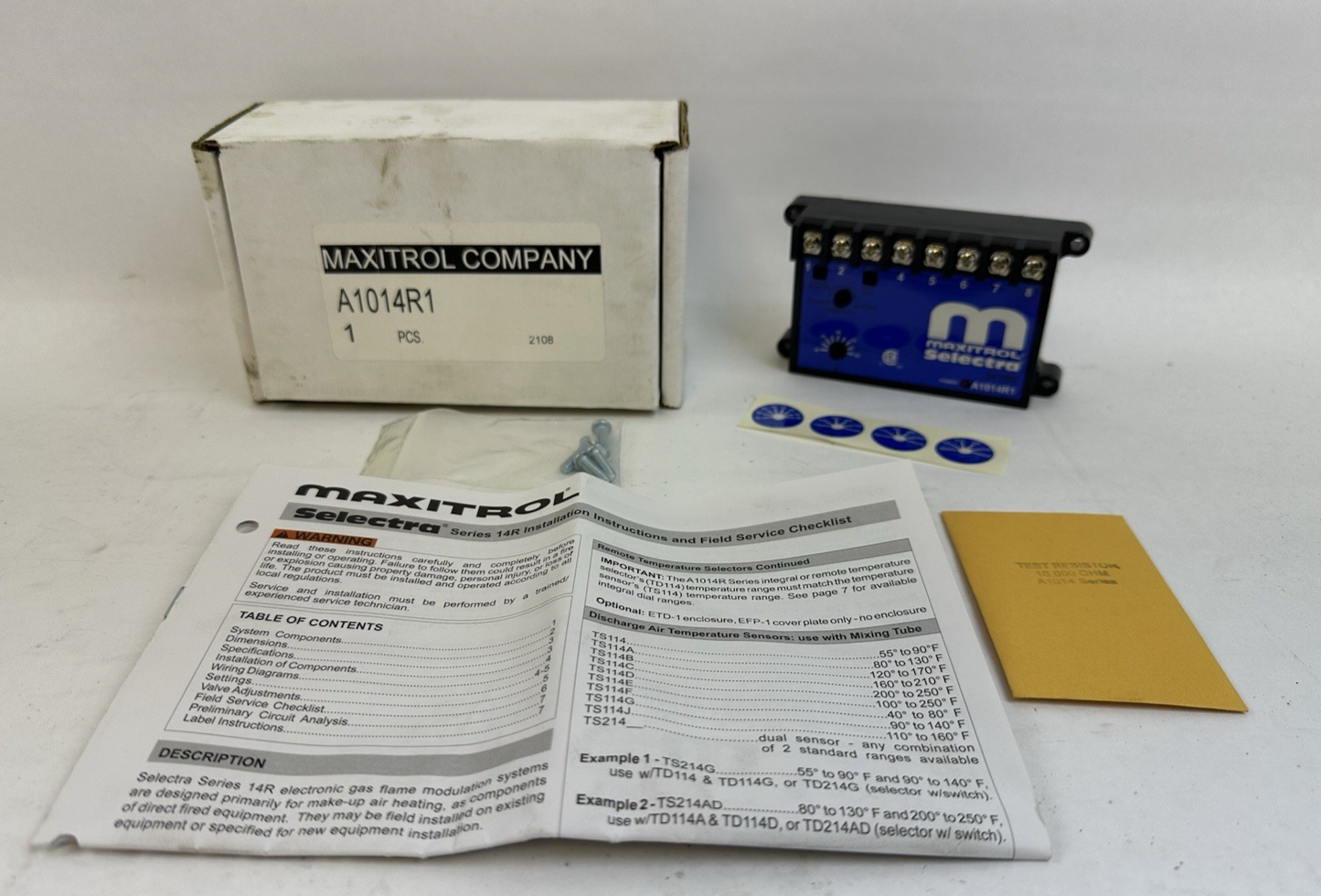 MAXITROL SELECTRA A1014R UNIVERSAL AMPLIFIER