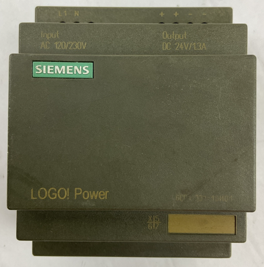 SIEMENS 1P 6EP1331-1SH01 POWER SUPPLY OUTPUT 24VDC 1.3A INPUT 120-230VAC