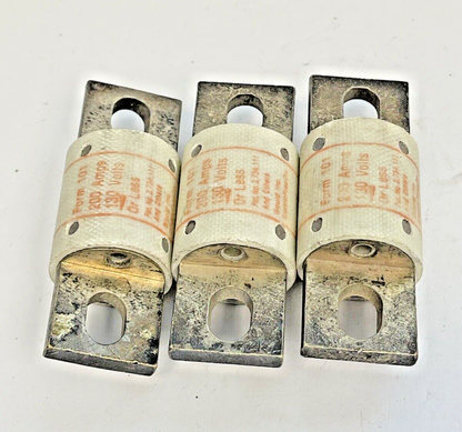 SHAWMUT - *LOT OF 3* - A13X200 TYPE 4 - AMPTRAP 130 VAC, 350 A
