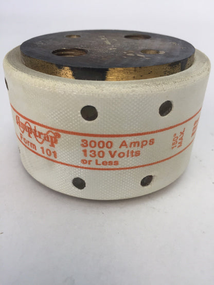 GOULD SHAWMUT AMPTRAP A13Z3000 FUSE 3000AMP 130 VOLTS TYPE 128 FORM 101
