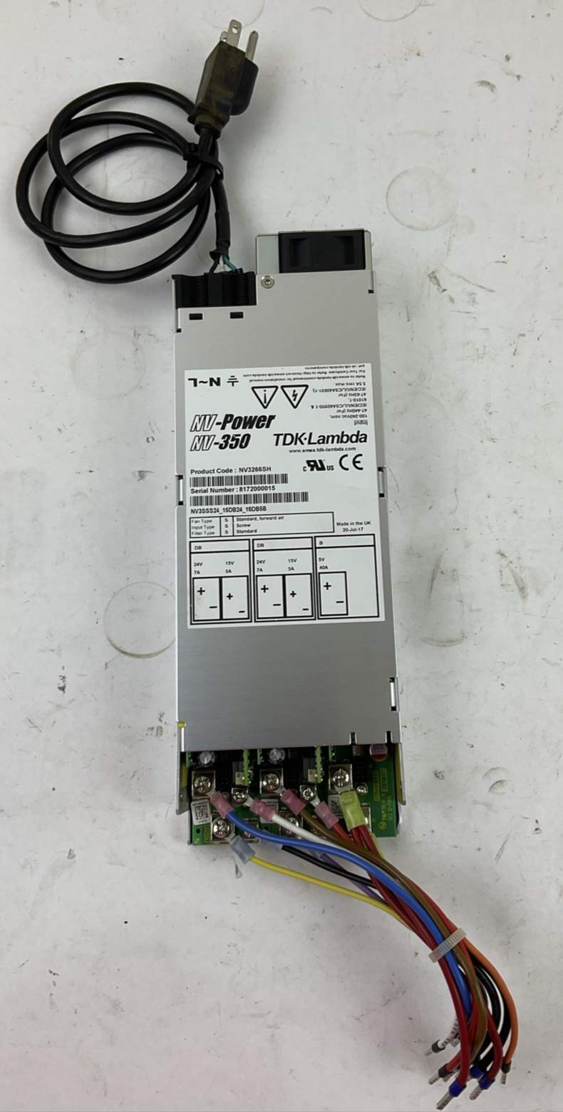 TDK-Lambda NV3266SH POWER SUPPLY NV-POWER NV-350 INPUT 100-240VAC