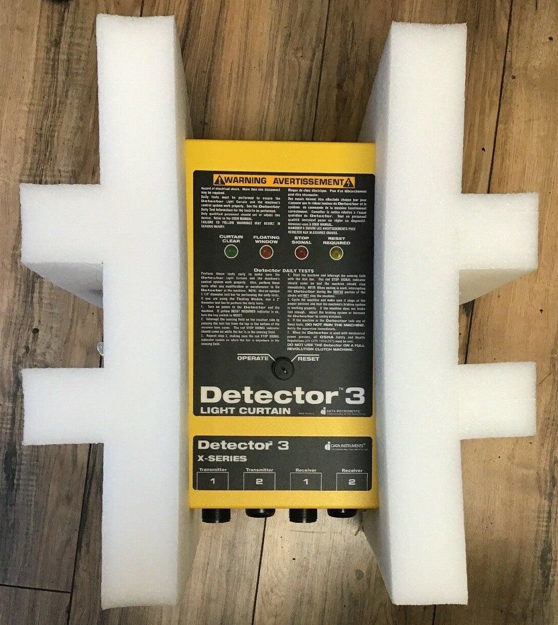 DATA INSTUMENTS/HONEYWELL 3LC-BXWQDH DETECTOR 3 LIGHT CURTAIN CONTROLLER