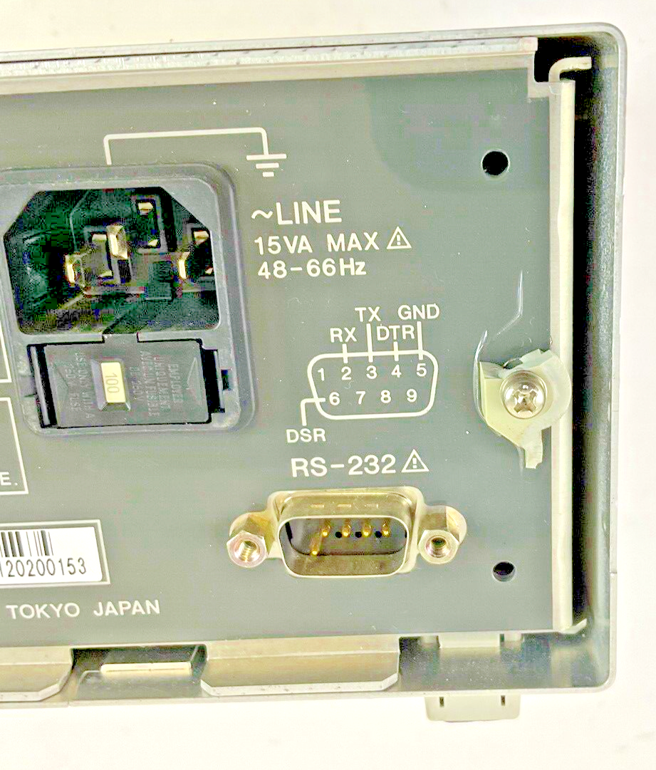 ADVANTEST R6441A DIGITAL MULTIMETER 15VA 48-66HZ ***NO POWER CORD***
