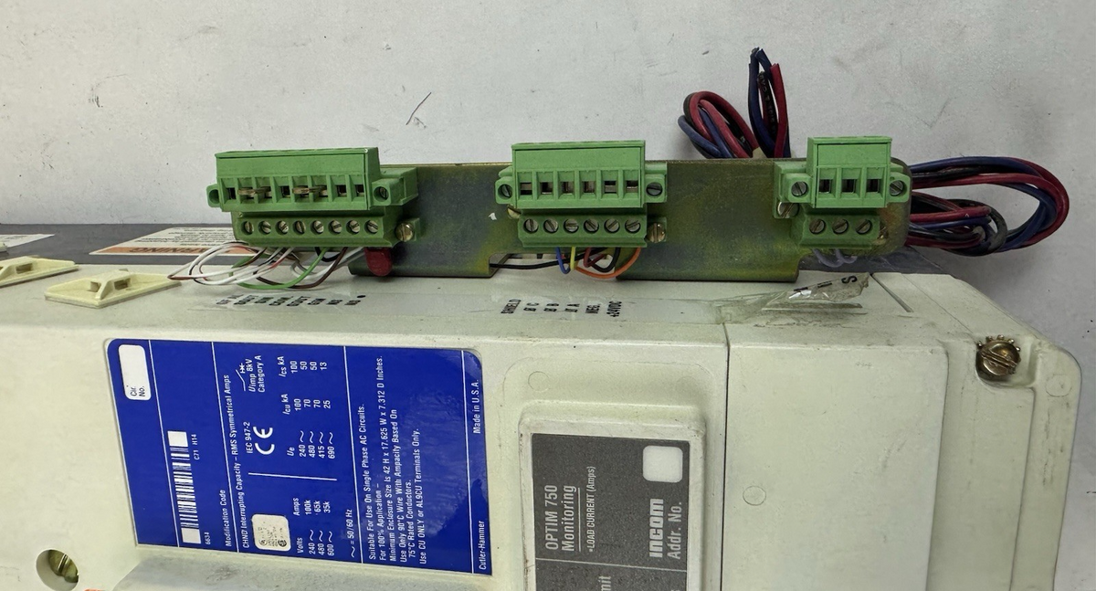 CUTLER HAMMER CHND3800T76W 800A 600V 3P CIRCUIT BREAKER W/DIGITRIP 750 TRIP UNIT