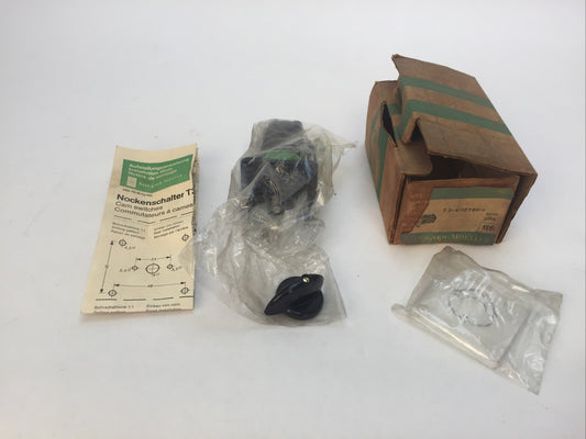 KLOCKNER MOELLERT 2-4/12796-e CAM ROTARY SWITCH 25A 600VAC 10HP