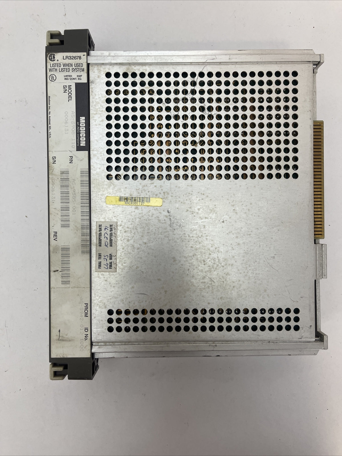 AEG MODICON AS-S908-110 AS-9385-001 REMOTE I/O PROCESSOR
