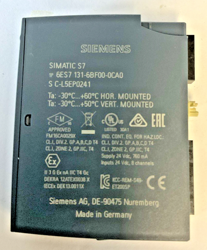 SIEMENS 6ES7 131-6BF00-0CA0 DIGITAL OUTPUT MODULE 24VDC 760MA 8x24VDC