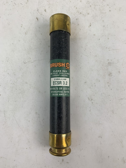 Brush Time-Delay Dual-Element ECSR3.2 3.2A 600V Fuse "Lot of 10"