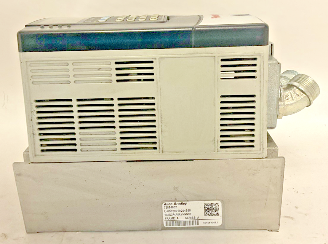 ALLEN BRADLEY 20AD3P4A0AYNNNC0 AC DRIVE POWER FLEX 70 SER A FW 5.001 2HP 3.8A