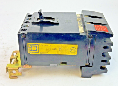SQUARE D  FA-36015  I-LINE MOLDED CIRCUIT BREAKER  15 AMP 3P 600 VAC