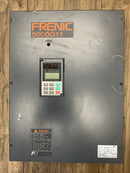 FUJI FRN050G11S-4UX FRENIC 5000G11 DRIVE OUTPUT 3PH 380-460V 50HP 75A INPUT 3PH