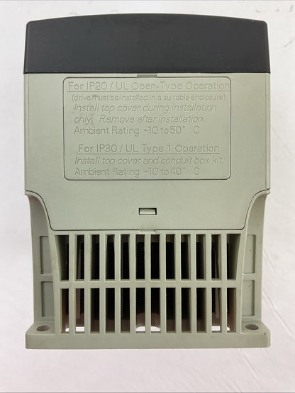 ALLEN BRADLEY 22B-D1P4N104 AC DRIVE SER A FRN 6.02 POWER FLEX 40 OUTPUT 0-460VAC