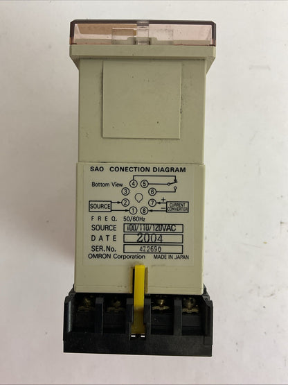 OMRON SAO-Q 1 N CURRENT SENSOR 100/110/120VAC