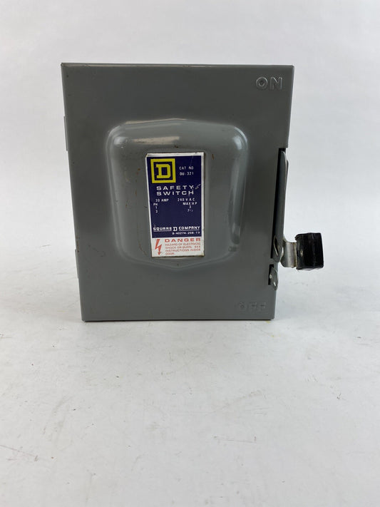Square D DU-321 Series C2 30A 240VAC Safety Switch