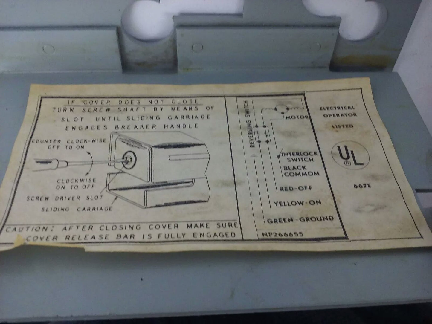 GE, TKMMOMA1, MOD 2, CIRCUIT BREAKER OPERATING MECHANISM, 120V- 50/60-6A, NEW