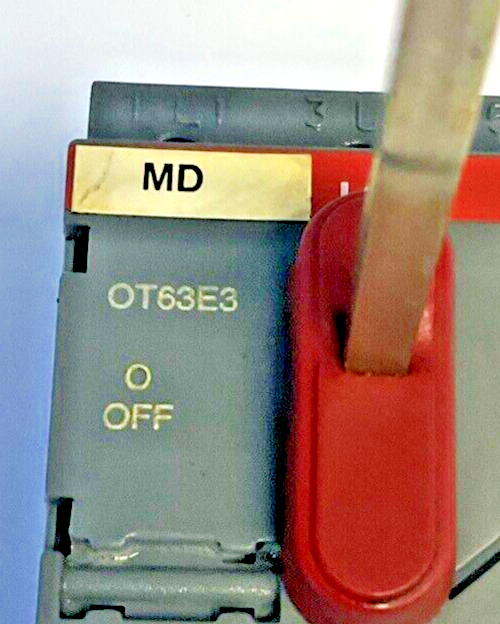 ABB OT63E3 DISCONNECT SWITCH 600VAC 80A