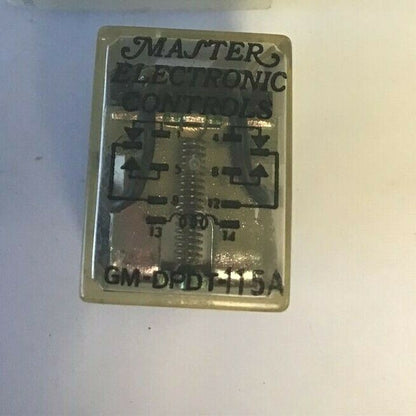 MASTER ELECTRONIC CONTROLS GM-DPDT-115A RELAY***LOTOF5***