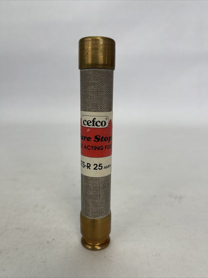 CEFCO CTS-R 25 CURRENT LIMITING CLASS RK-1 FUSE 25AMP 600VAC (LOT OF 7)