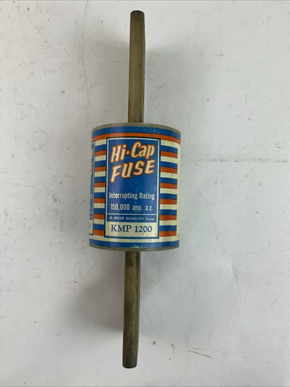 BUSSMANN KMP 1200 HI-CAP FUSE 500VAC INTERRUPTING RATING 150,000 amp a.c.