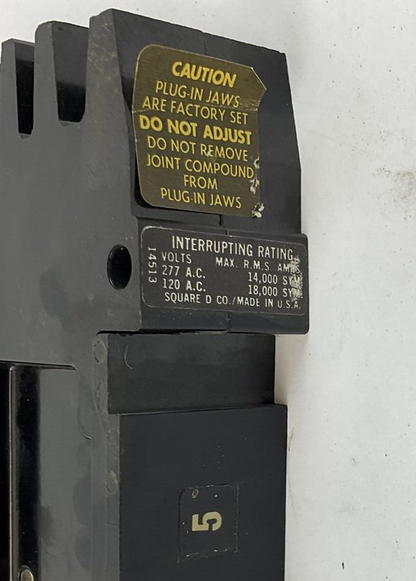 SQUARE D FY14020C  CIRCUIT BREAKER 20A 277VAC 1-POLE ***LOTOF3***