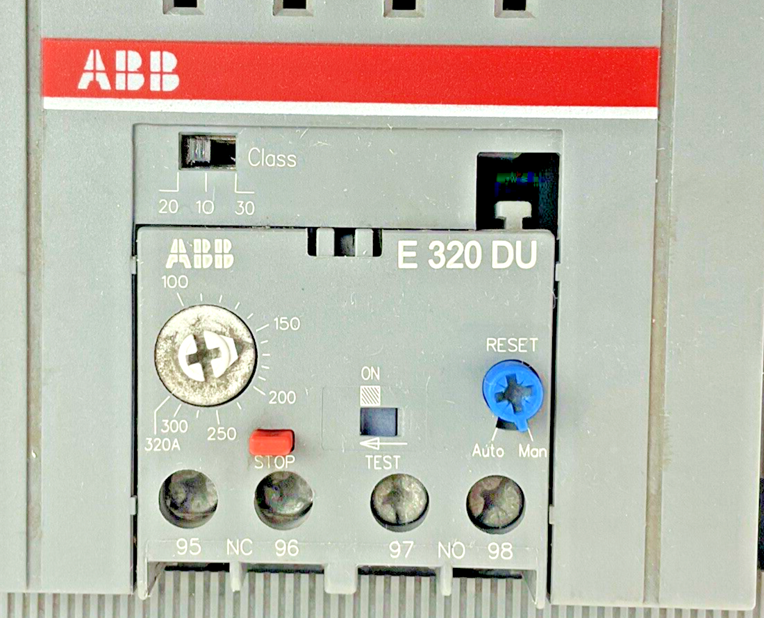 ABB E320DU OVERLOAD RELAY 320A 50/60HZ 690V