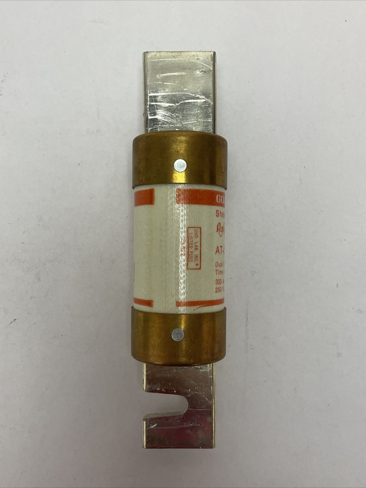 GOULD SHAWMUT AT-DE 300R AMP-TRAP DUAL ELEMENT CLASS RK5 FUSE 250VAC 300AMP