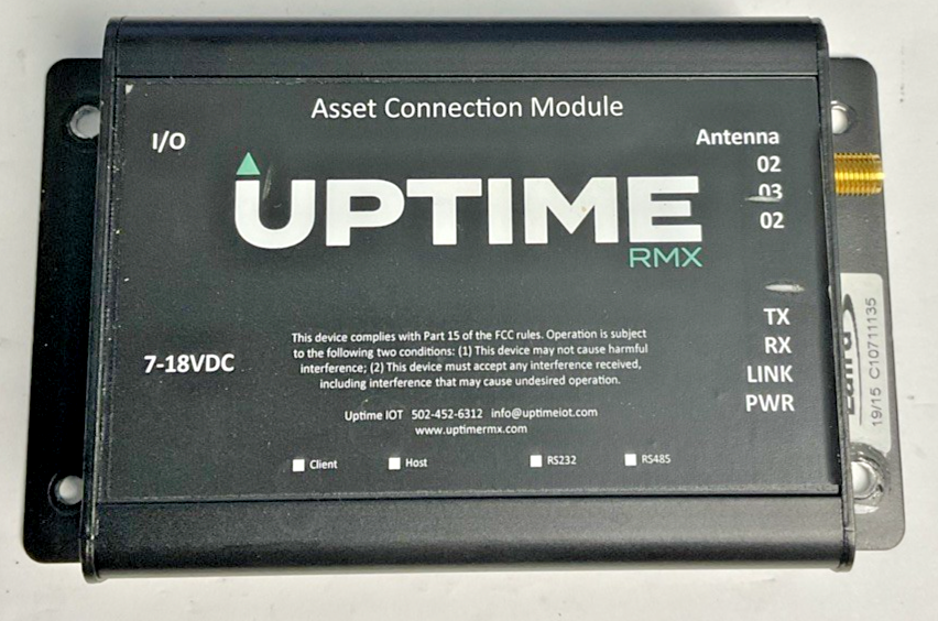 LAIRD UPTIME RMX C10711135 ASSET CONNECTION MODULE 18VDC