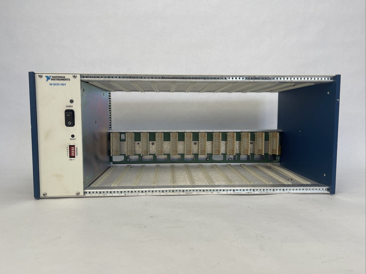 NATIONAL INSTRUMENTS SCXI-1001 12 SLOT CHASSIS 100/120/220/240VAC 1.7/1.5/0.80A