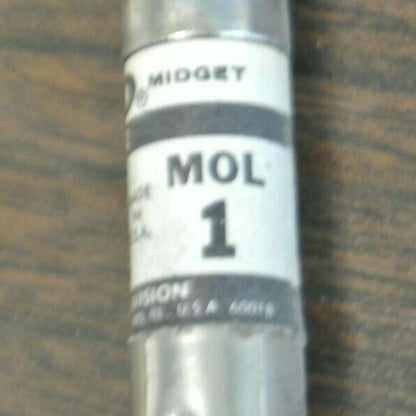 BOX of 10 / ECONOMY / ECO / FPE MOL-1 MIDGET FUSE / 1A / 250V / MOL1