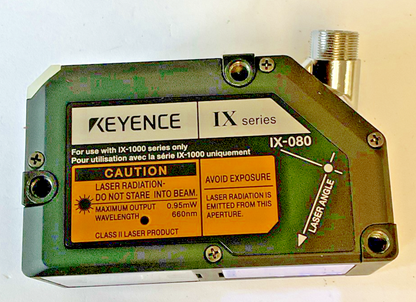 KEYENCE IX-080 LASER SENSOR HEAD 0.95MW 660MM