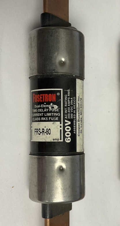 COOPER BUSSMANN FRS-R-80 FUSETRON FUSE 600VAC 300VDC 80A