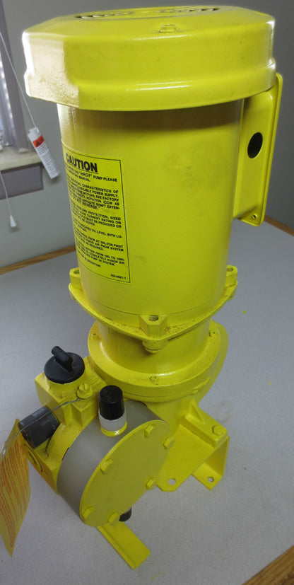 MILTON ROY 1024FRSESEM2NB RA17 METERING PUMP w/ RELIANCE S2000 MOTOR